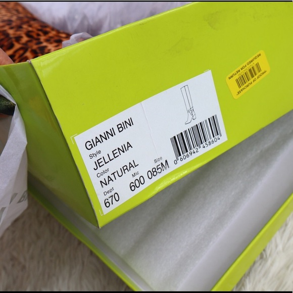 Gianni Bini Jellenia Leopard Print Haircalf Boots - Picture 9 of 14